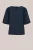 WE Fashion – Dames top met ballonmouwen – Regular fit – Marineblauw – LENZING™ ECOVERO™ viscose –