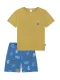 SCHIESSER Nachtkledij ‘ Kids Nightwear ‘  blauw / oker / kaki