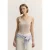 Bugatti Damen Top van katoen-stretch met ribbelpatroon