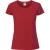 Fruit Of The Loom Vrouwen / Dames Fit Ringgesponnen Premium Tshirt (Rood)