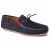Base London Brooks Leren Heren Navy Standaard Instappers