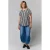 Gozzip gestreepte top – zwart