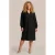 Exxcellent Plus Size A-lijn blousejurk met pailletten – zwart