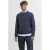 JACK & JONES PREMIUM trui met wol gebreid blauw