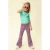 LOOXS little regular waist flared broek paars