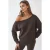Asymmetrische Kraag Relaxed Fit Sweatshirt