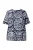Ulla Popken Shirt  marine / wit