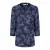Mountain Warehouse Dames/Dames Petra Gebloemd 3/4 Mouw Shirt (Marine)