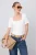 TRENDYOLMİLLA Dames Ecru Effen Kort Getailleerd Blouses