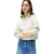 Tommy Jeans Dames/Dames Fleece Quarter Zip Boxy Crop Sweatshirt (Misty)