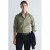 Mango Man slim fit geruit overhemd – kaki