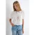 TRENDYOLMİLLA Dames Wit Geborduurd Driekwart mouw Regular fit Blouses