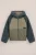 WE Fashion – Jongens teddy jas met capuchon – Regular fit – Grijsgroen –