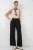 Hoge taille wijde broek met zakken