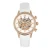 Keizerin Beatrice Automatische Skeletdial Horloge met Leren Band en Dag/Datum