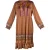 Mucho Gusto Dress Malta Cognac Camel