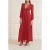 GUESS Marciano By  Ursula Gown Solid Lacquer Maxi Dress Red