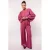 FLURESK wide leg high waist broek roze