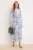 Lange maxi-jurk met bloemenprint voor dames, casual/dagelijks, A-lijn model, geschikt voor hijab.