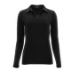 Oroblu – Zwart Polo shirt met glanzende kraag Zwart