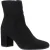 Hush Puppies Octavia Dames Zwarte Suède Enkellaarzen Met Hak