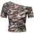 TRENDYOLMİLLA Dames Meerkleurig Camouflage Kort Getailleerd Blouses