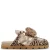 Steve Madden Bespoke suède clogs met panterprint beige/zwart