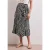 Street One Dames Midirok in wikkel-look met print in Zwart