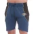 DFND London Sportieve herenshort met contrasterende details (Blauw)