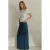 MANGO TEEN maxi rok met studs – donkerblauw