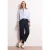 Street One Dames Straight Legs broek met gespdetail in Blauw