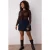 Trendyol Curve Dames Donkerblauw Effen Kort / Mini Kokerrok- rok Grote maten Rokken