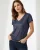 Elvira Casuals Top Lelie E4 25-049 T-shirt Korte Mouw 100 Navy