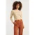 Smashed Lemon Damesgebreide top met lurex |