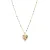 Luxenter Sterling Zilver 925 collier met Veelkleurige Zirkonia afgewerkt in 18K geel goud – Hamka