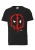 LOGOSHIRT Shirt ‘Marvel Deadpool Face’  zwart