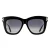 Tom Ford zonnebril Dasha FT0822 01D Glansende zwarte rookgradiënt gepolariseerd