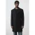 Mango Man manteljas met split en wol – zwart
