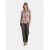 Mucho Gusto Blouse vinci met panterprint en kunstzinnige gedrukte tasjes