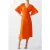 French Connection Wrap Angel Slv Dress Long Mandarin