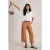 White Stuff Tia Wide Leg Crop Jean Dark Tan