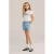 WE Fashion denim straight short light blue denim