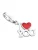 Giorgio Martello Milano Hangers  rood / zilver