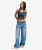 Mid Rise Baggy Jeans Blue