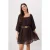 TRENDYOLMİLLA Dames Bruin Effen Kort / Mini Driekwart mouw Avond / Dagelijks A-lijn Jurken