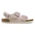 Damessandalen van suède leer Birkenstock Milano Shearling