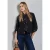 Street One Dames Jas in velourslook in Blauw