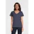 Anytime T-shirt met V-hals donkerblauw melange