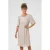 Cream midi jurk crème
