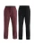 Dagi Pyjamabroek  bordeaux / zwart